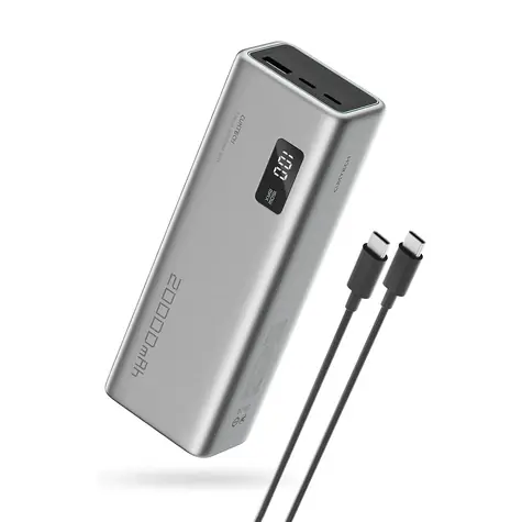 Cuktech P+Series No. 15 PowerBanka 150W šedá / 20000mAh / 2x USB-C / USB-A
