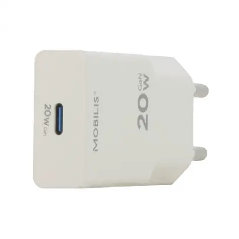 Mobilis 020025 Nabíječka USB-C bílá / 20W / GaN