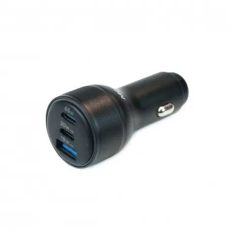 Mobilis 020018 Autonabíječka 2x USB-C + USB-A černá / 65W / GaN