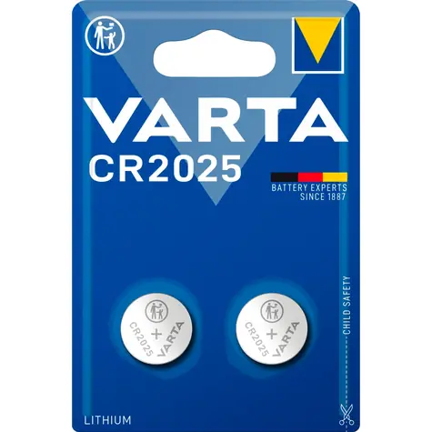 Varta Knoflíková baterie CR2025 20ks / 3.0V / 170 mAh / lithium / v blistru 