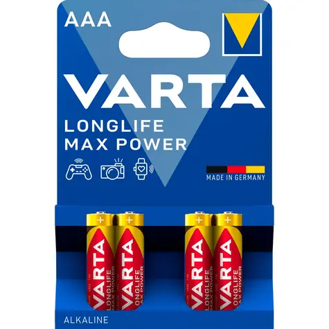 Varta Longlife Max Power Baterie AAA 40ks / 1.5V / alkalická / v boxu