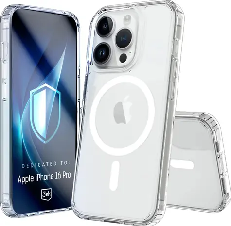 3mk Armor Magcase ochranný kryt pro Apple iPhone 16 Pro čirá