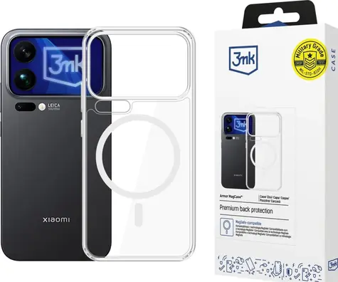 3mk Armor Magcase ochranný kryt pro Xiaomi 17 Pro Max čirá