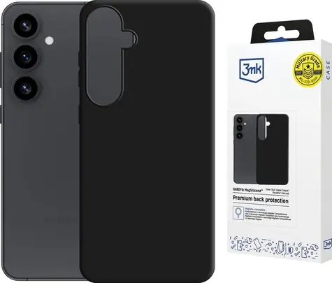 3mk HARDY MagSilicone ochranný kryt pro Samsung Galaxy S25 černá