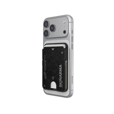 SKINARMA Vektor magnetický držák karet s chytrým stojánkem na mobilní telefon, Onyx