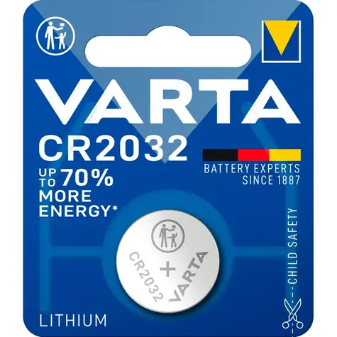 Varta Knoflíková baterie CR2032 100ks / 3.0V / 230 mAh / lithium / v boxu
