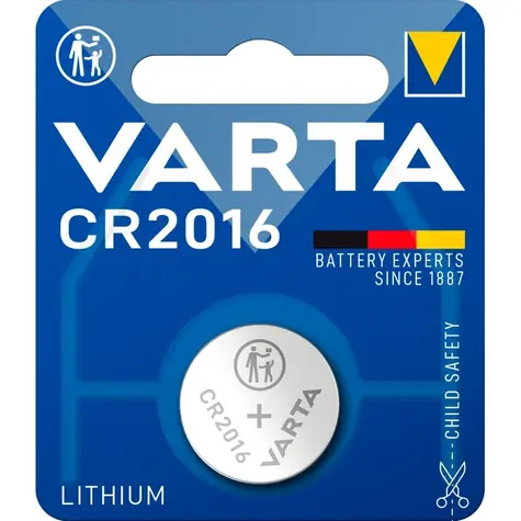 Varta Knoflíková baterie CR2016 / 3.0V / 90 mAh / lithium / 100 ks / v boxu