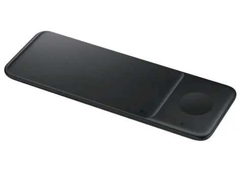 Rozbaleno - SAMSUNG Wireless Charger Trio černá / Indukční nabíjecí stanice pro nabíjení až tří kompatibilních zařízení / rozbaleno