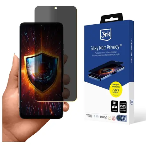 3mk Silky Matt Privacy folie na ochranu soukromí pro Motorola Moto G06 / Moto G06 Power