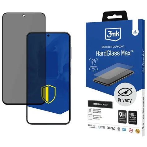 3mk HardGlass Max Privacy FrameFit tvrzené sklo pro Samsung Galaxy S25 FE