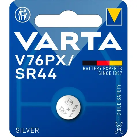 Varta Knoflíková baterie SR44 (145 mAh) 100ks / 1.55V / 145 mAh / oxid stříbra / v boxu