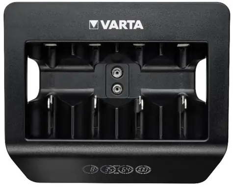 Varta LCD universal Charger+ / Nabíječka baterií - 4x AA/AAA/C/D + 1x 9V / 100-240V / 1x USB-C