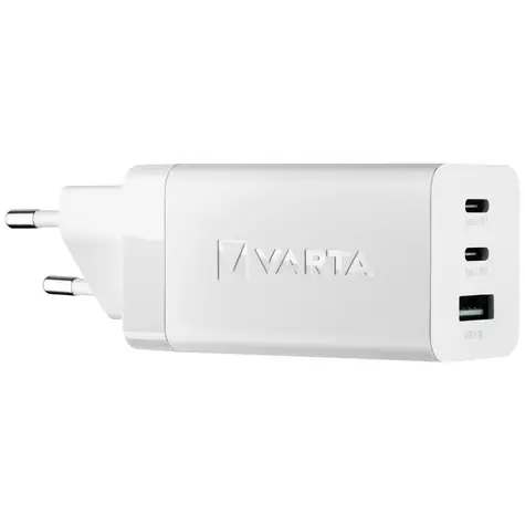 Varta High Speed Charger nabíječka do sítě bílá / 65W / 2x USB-C + 1x USB-A 