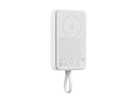 Rozbaleno - Xiaomi Magnetická PowerBanka 10000mAh bílá / 33W / integrovaný kabel / USB-C / rozbaleno