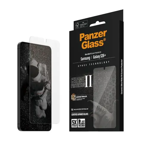 PanzerGlass Ceramic II Samsung Galaxy S26+ s instalačním rámečkem