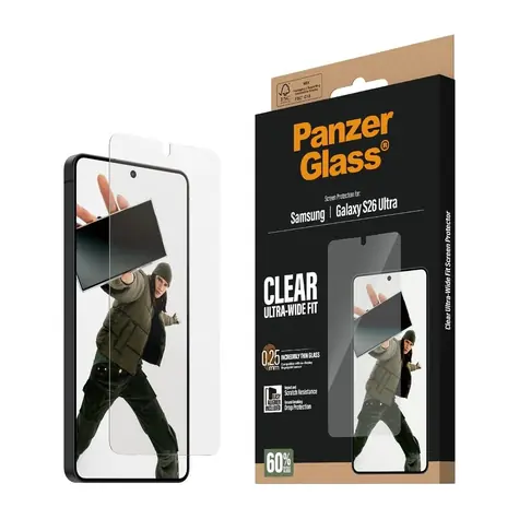 PanzerGlass Samsung Galaxy S26 Ultra s instalačním rámečkem