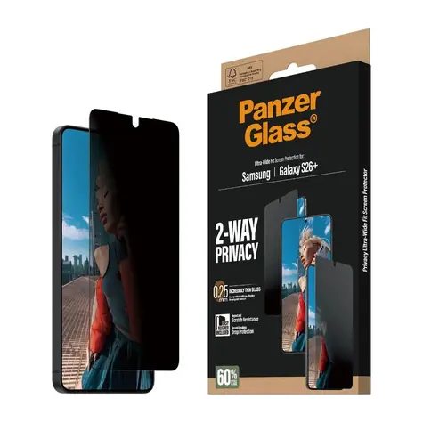 PanzerGlass Privacy Samsung Galaxy S26+ s instalačním rámečkem