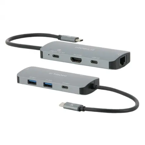 Mobilis 001382 USB-C dokovací hub 7v1 100W