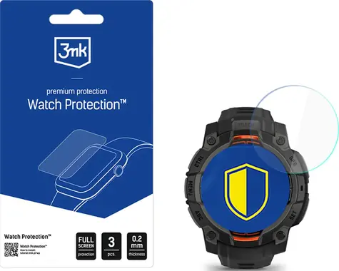 3mk Watch Protection FlexibleGlass hybridní sklo pro Garmin Instinct 3 Tactical Edition 45mm (Solar)