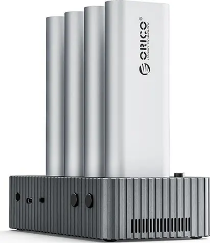 Orico IT48N-C Dokovací stanice šedá / pro 4 disky s funkcí klonování M.2 NVME / USB-C