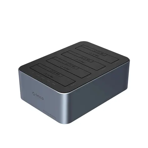 Orico 6646C3-C Dokovací stanice šedá / pro 4 pevné disky / USB-C / kabel USB-C/USB-A - USB-C