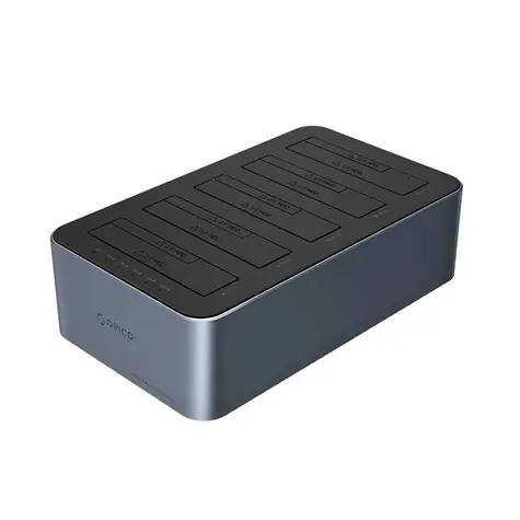Orico 6656C3-C Dokovací stanice šedá / pro 5 pevných disků / USB-C / kabel USB-C/USB-A - USB-C