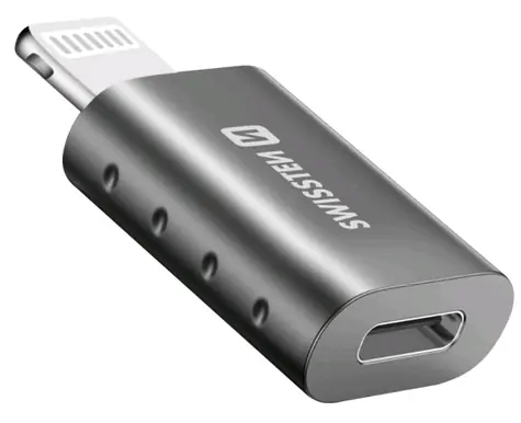 Rozbaleno - SWISSTEN Adaptér Lightning M na USB-C F / rozbaleno