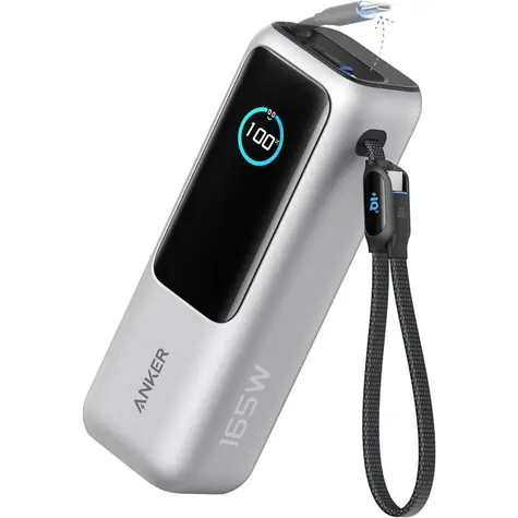 Rozbaleno - Anker 25000mAh Powerbanka stříbrná / 165W / 2x kabel USB-C  / rozbaleno