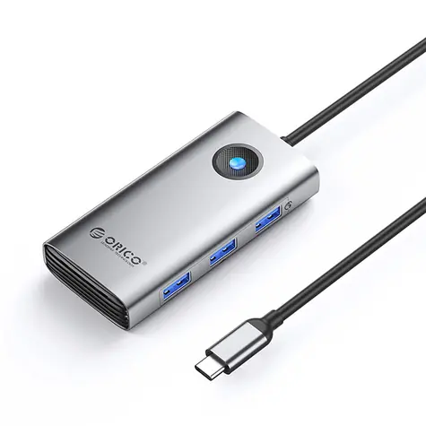 Orico PW11-6P USB HUB šedá / 3x USB-A + 1x USB-C + 1x HDMI