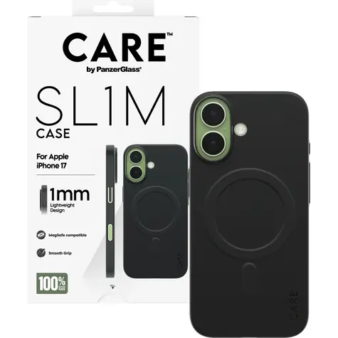 PanzerGlass CARE kryt Apple iPhone 17 SL1M MagSafe černý