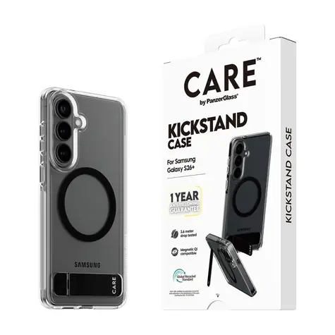 PanzerGlass CARE kryt Samsung Galaxy S26+ čirý/černý Kickstand Qi