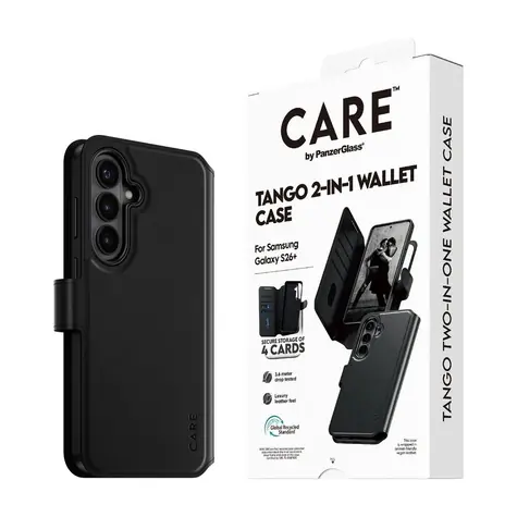 PanzerGlass CARE pouzdro Samsung Galaxy S26+ Tango 2v1 Wallet Qi