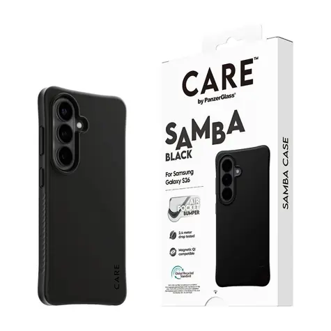 PanzerGlass CARE kryt Samsung Galaxy S26 Samba černý/bílý Qi