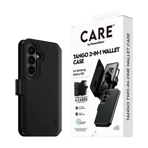 PanzerGlass CARE pouzdro Samsung Galaxy S26 Tango 2v1 Wallet Qi