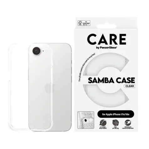PanzerGlass CARE kryt Apple iPhone 17e/16e Samba čirý