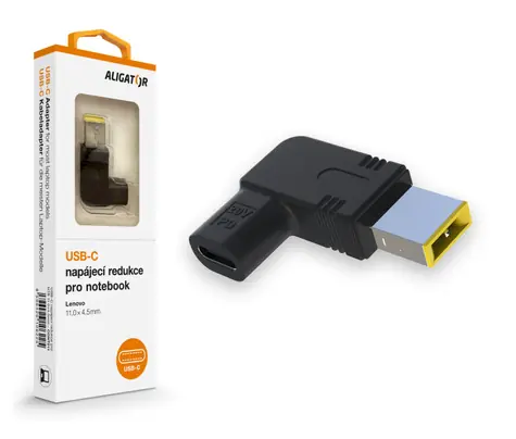 Rozbaleno - Aligator USB-C napájecí redukce 11 x 4.5 mm pro notebooky Lenovo / rozbaleno