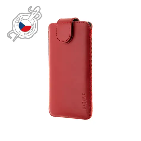 Rozbaleno - FIXED Posh Kožené pouzdro velikost 6XL+ červená / rozbaleno