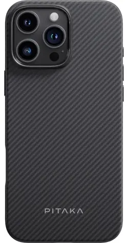 Rozbaleno - Pitaka Aramid Protective Case ochranný kryt pro Apple iPhone 16 Pro černá / rozbaleno