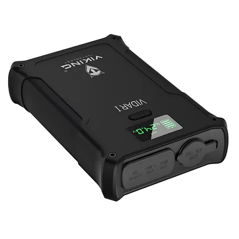 Viking VIDARI 38400mAh černá / Power banka / bezdrátové nabíjení / USB-C / USB-A / DC jack / Auto zásuvka