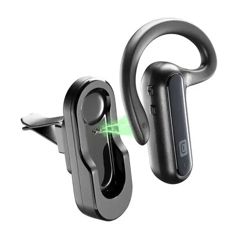 Rozbaleno - CellularLine CAR FLAT černá / Handsfree / Bluetooth / nabíjecí základna  / rozbaleno