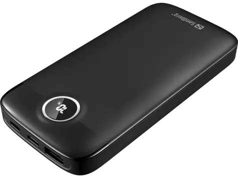 Sandberg SemiSolidState Powerbank 20W 10000mAh černá / max. 12V / max. 3A / 1x USB A / 2x USB-C