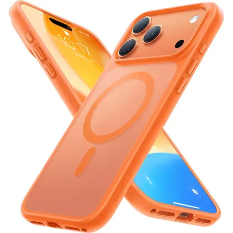Torras Guardian Magnetic ochranný kryt pro Apple iPhone 17 Pro Max oranžová
