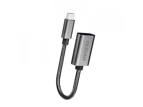 Dudao L15T adaptér / USB-C / USB 2.0 / OTG / šedá