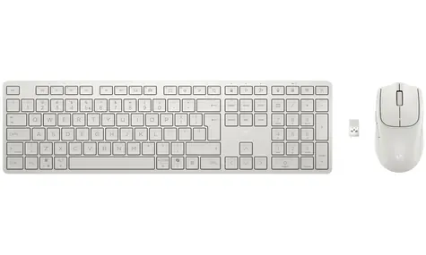 HP 490C Multi-Device Mouse Keyboard bílá / bezdrátová klávesnice s myší / USB / Bluetooth 