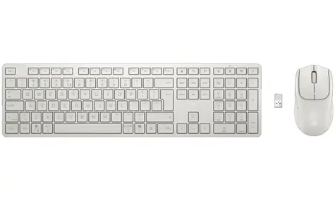 HP 495C Multi-Device Keyboard bílá / bezdrátová klávesnice s myší / USB / Bluetooth 
