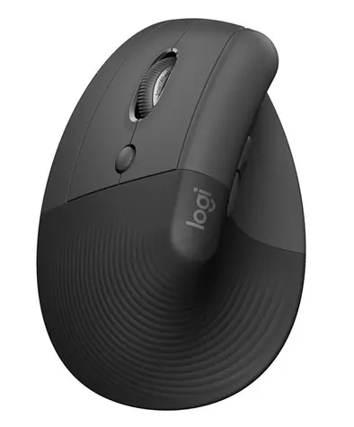 Rozbaleno - Logitech Lift Vertical Ergonomic Mouse Left černá / Ergonomická myš / USB / pouze pro leváky / rozbaleno