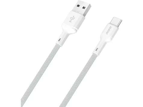 Dudao Datový kabel L9T / USB-A / USB-C / 5A / 1 m / bílá