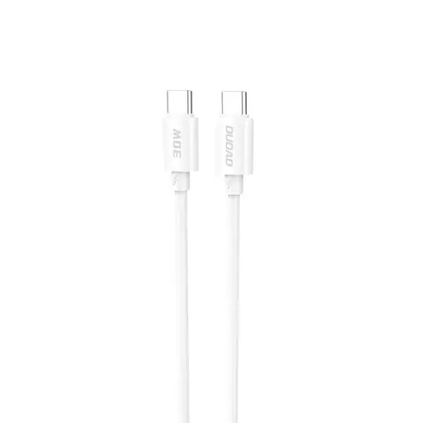 Dudao Datový kabel L4C / USB-C / USB-C / 30W / 2 m / bílá