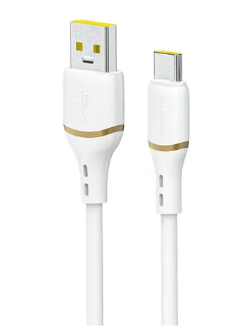 Dudao Datový kabel L25T / USB-A / USB-C / 5A / 1 m / bílá