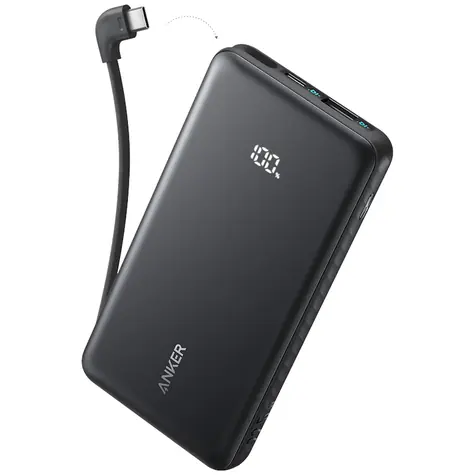 Anker Zolo 10000mAh černá / Powerbanka / 22.5W / s kabelem USB-C / USB-C